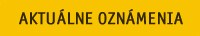 Aktuální Oznámení
